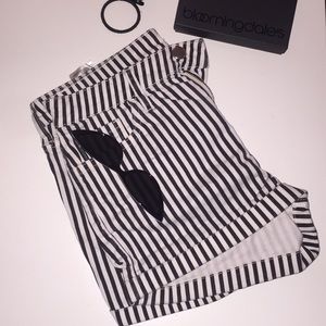 black white hot pants